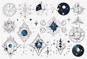 Constellations for next to someone's ear tattoo idea