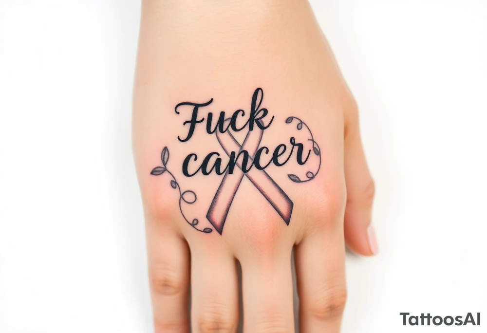 Fuck cancer tattoo idea