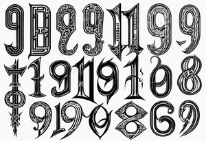 number 9. ambigram

Tall and thin tattoo idea