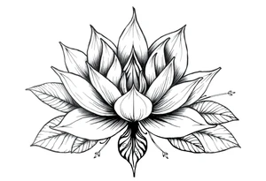 Water lily, earth, air, fire, water, tree, wiccan tattoo idea