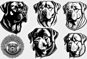 Cool Rottweiler tattoo idea