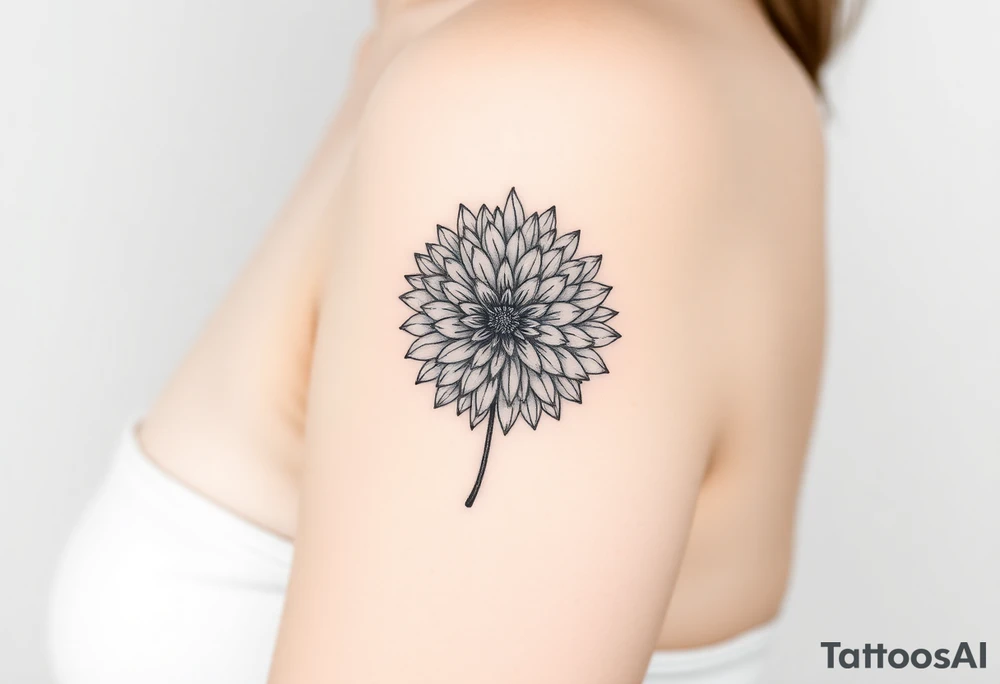 chrysanthemum tattoo tattoo idea
