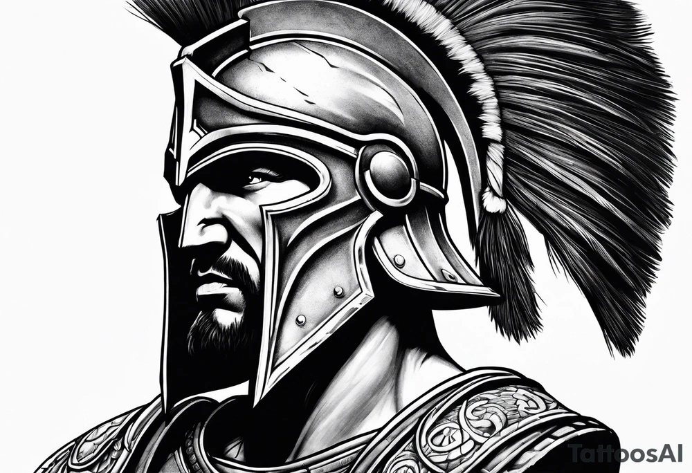 spartan warrior tattoo idea