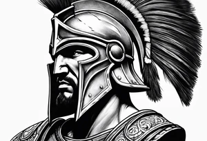 spartan warrior tattoo idea