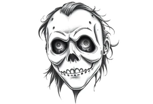 Jason & scream mask tattoo idea