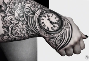 a marble arm tattoo idea