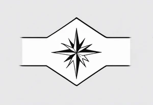 Guiding star tattoo on the wrist tattoo idea