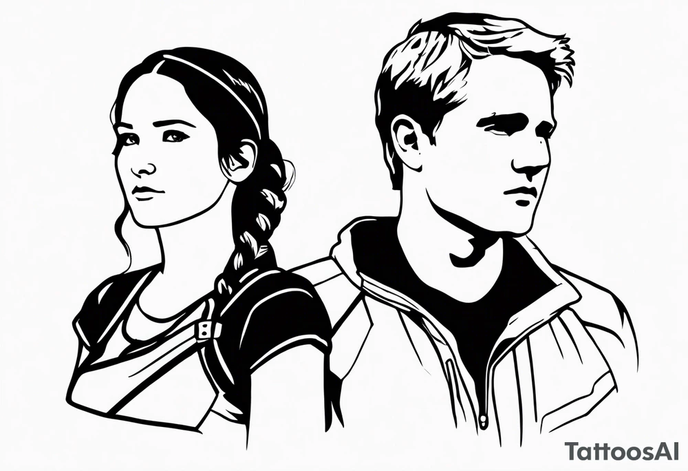 katniss everdeen and peeta mellark tattoo idea