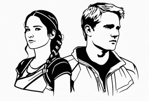 katniss everdeen and peeta mellark tattoo idea