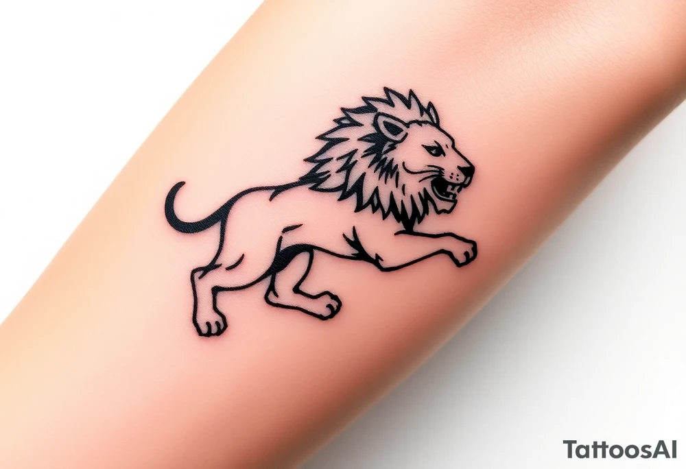 Fancy style "leo" start constilation birth
 sign lion tattoo idea