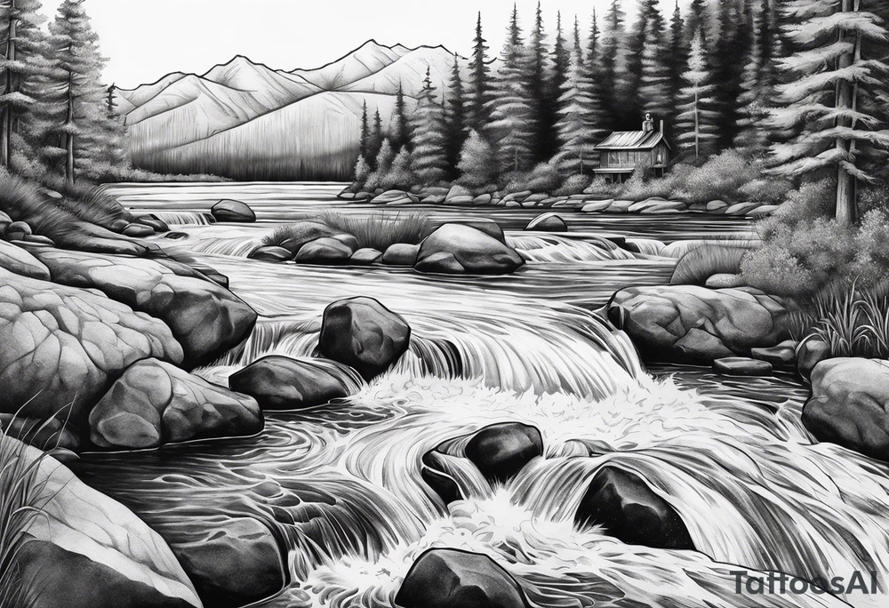 a river tattoo idea