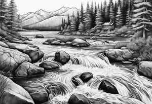 a river tattoo idea