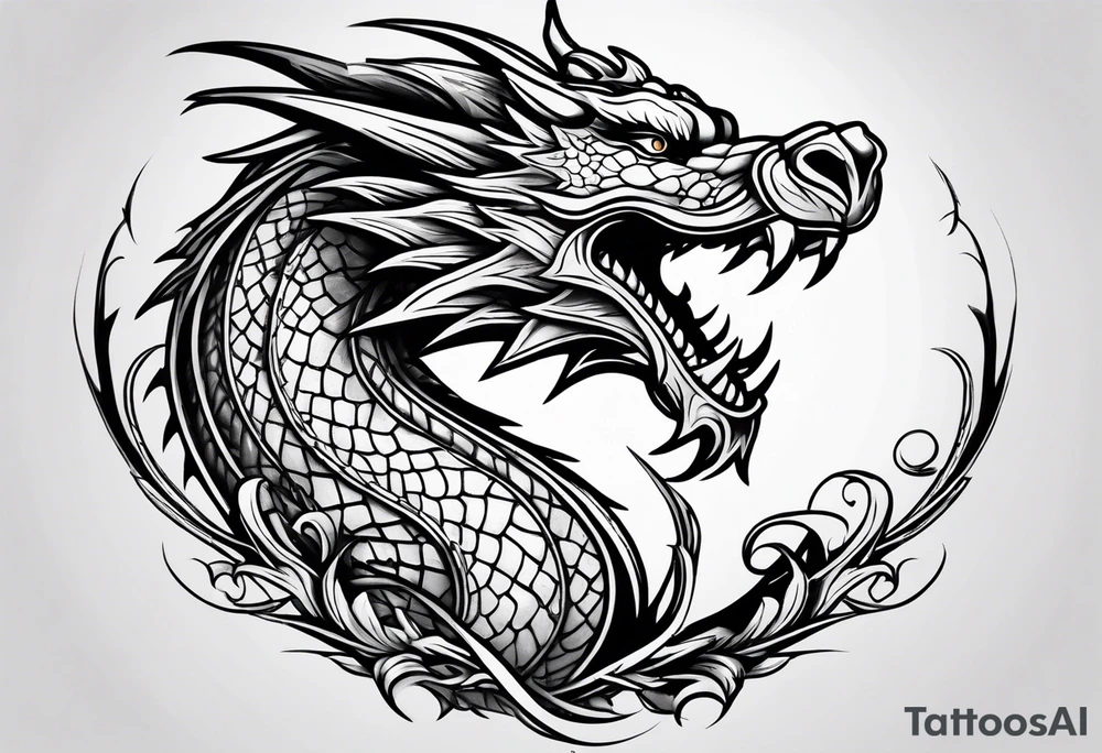 Dragon tattoo idea