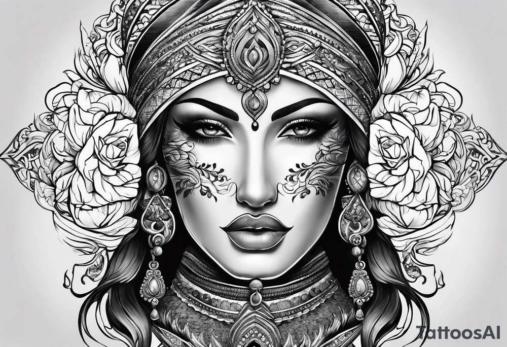Drapery tattoo idea