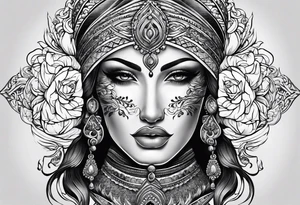 Drapery tattoo idea