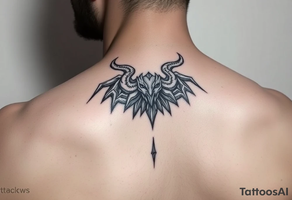 Traditional behemoth symbol tattoos from antiquity tattoo idea