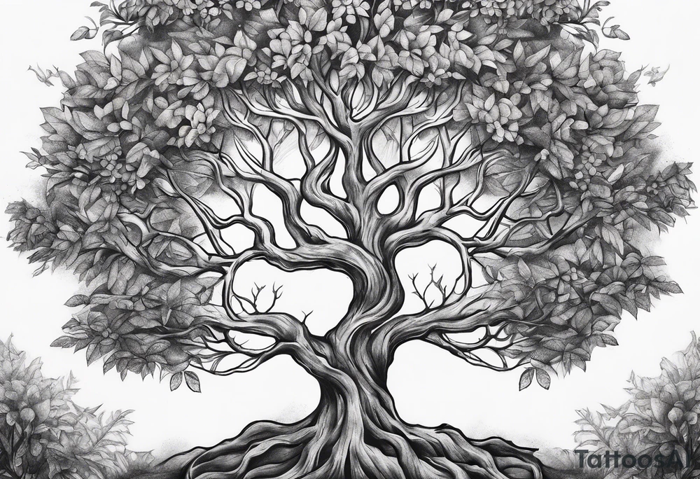 Family tree tattoo idea