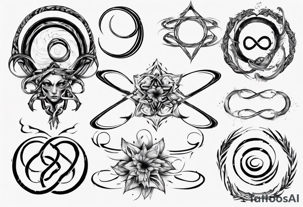 infinity loop 11-19-23 Χαρά tattoo idea