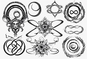 infinity loop 11-19-23 Χαρά tattoo idea