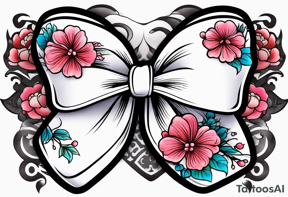 Girly bow tattoo idea