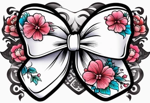 Girly bow tattoo idea