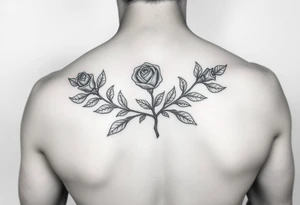 Rose Name Clark weed tattoo idea