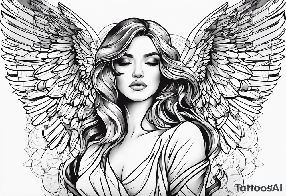 Angel of mine tattoo idea