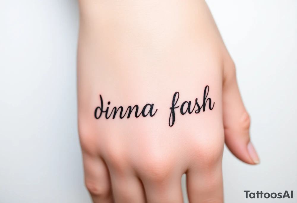 Dinna fash tattoo idea