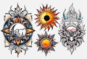 sun tattoo idea