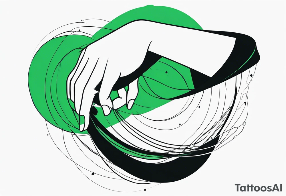 lines around wrist, abstract, green and black, covered from wrist to forearm, fully covered, no borders, blackwork, no people tattoo idea