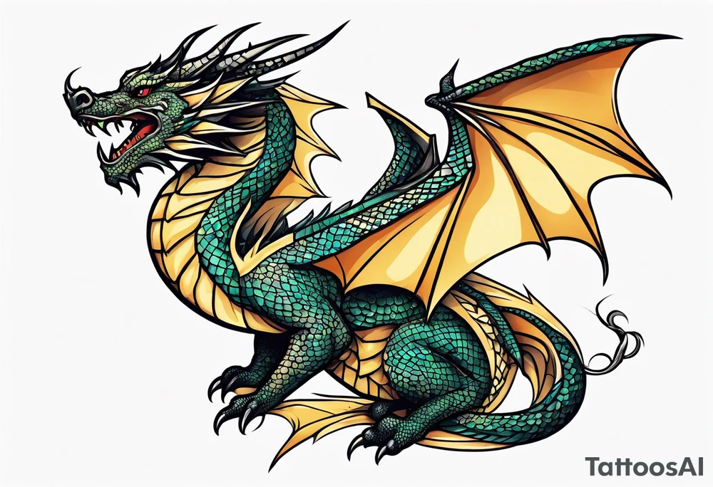 Dragon tattoo idea