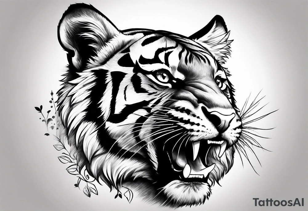 Little Tiger singing tattoo idea