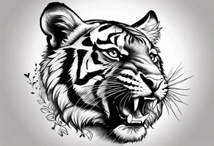 Little Tiger singing tattoo idea