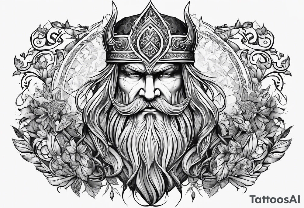 odin nordic tattoo idea