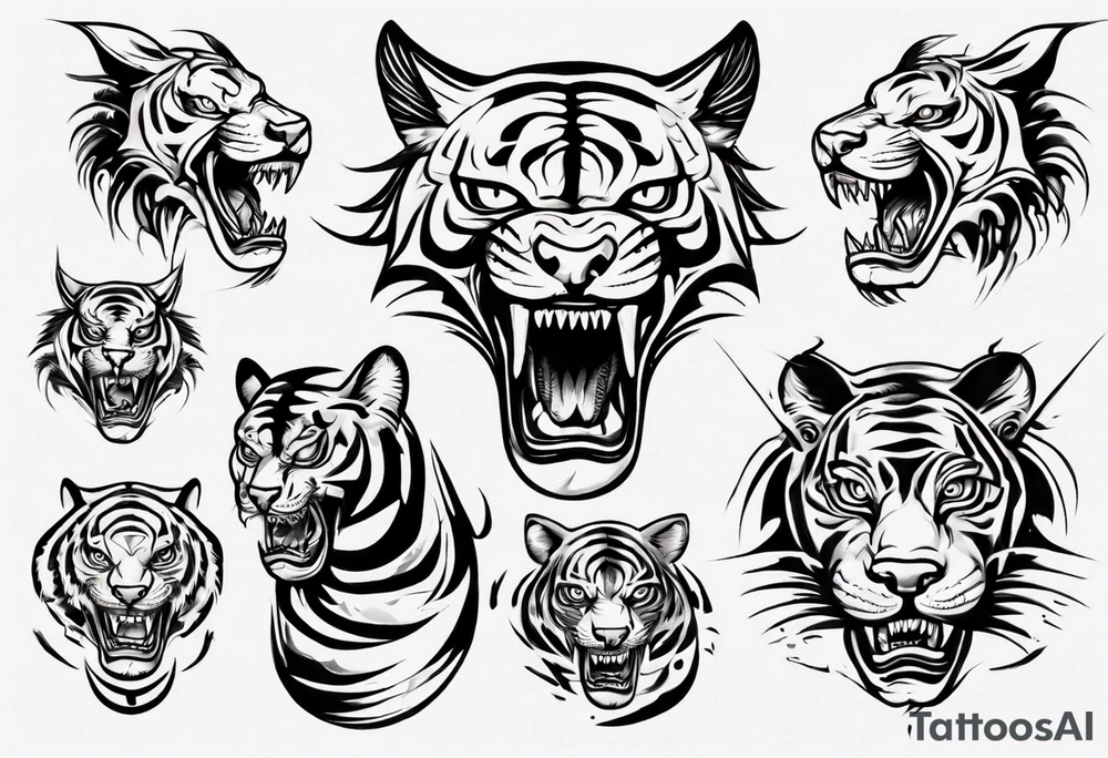 Flying tiger tattoo idea