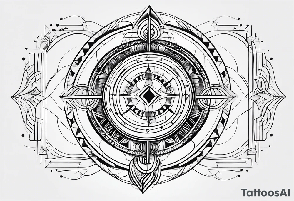 Geometric shapes that represent balance in life. No scales. tattoo idea
