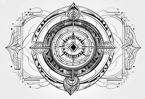 Geometric shapes that represent balance in life. No scales. tattoo idea
