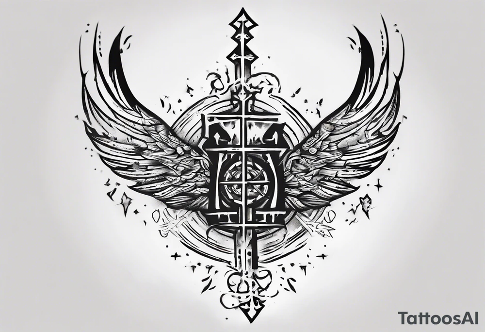 Horizontal inner bicep tattoo. “walk by faith, not by sight” tattoo idea