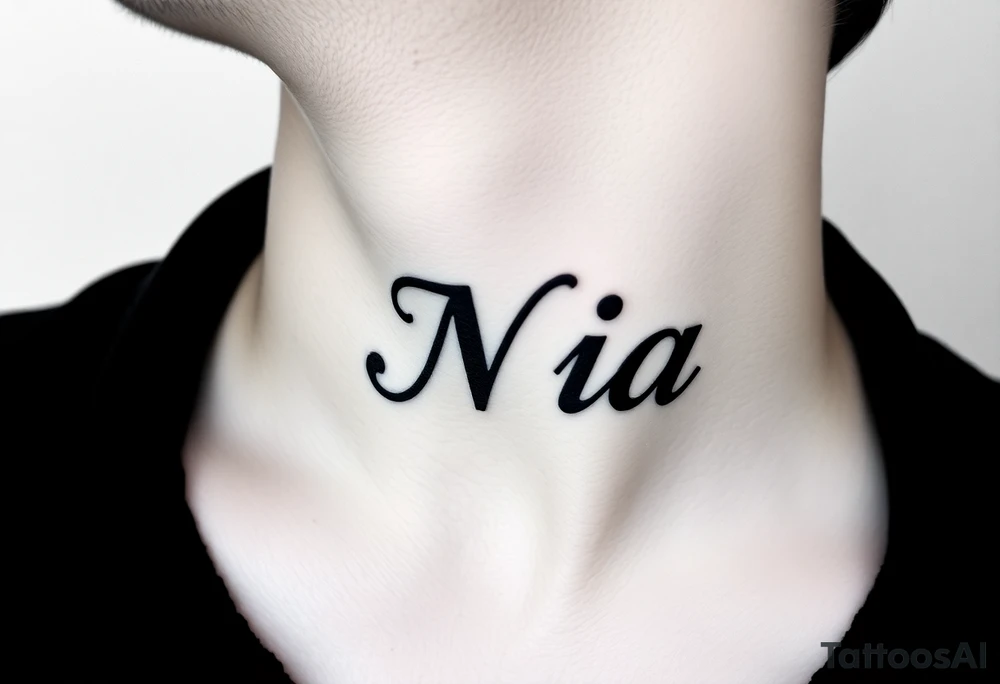 name Nia tattoo idea