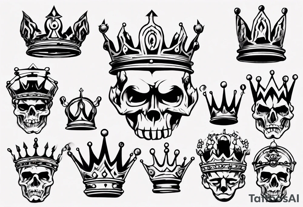 a kings crown tattoo idea