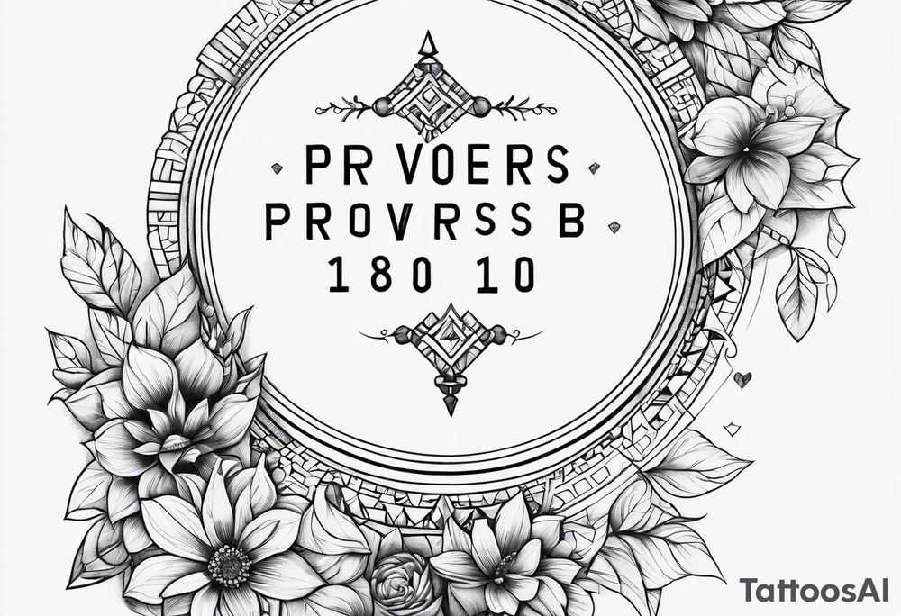 Proverbs 18:10 tattoo idea