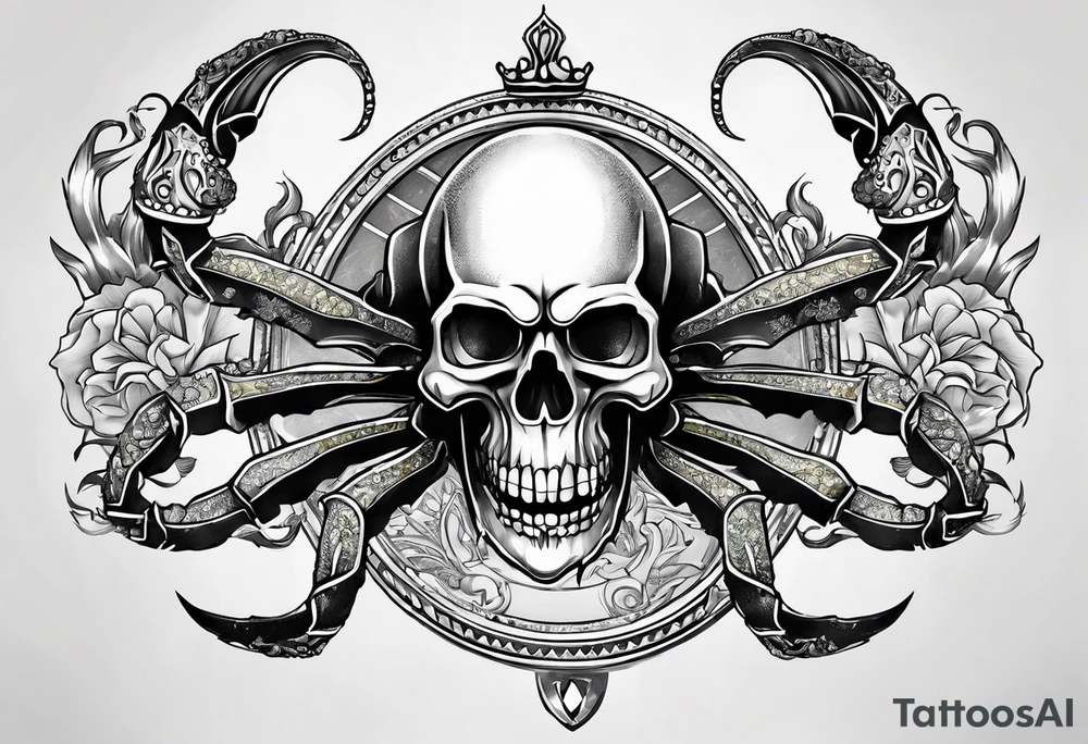 Money Scorpio king tattoo idea
