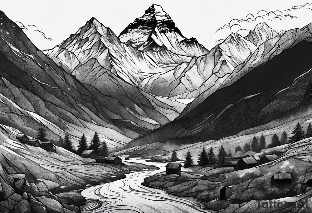 everest tattoo idea