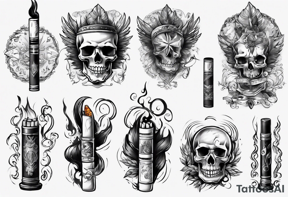 cigarette tattoo idea
