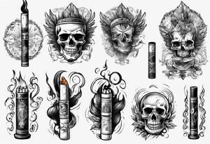 cigarette tattoo idea
