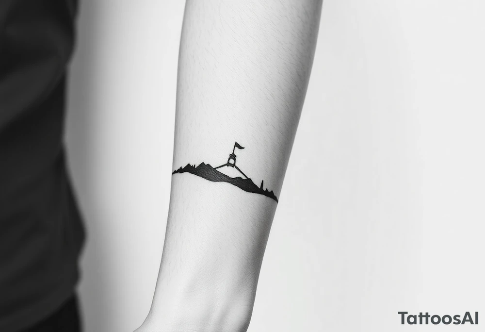 Silhouette armband tattoo idea