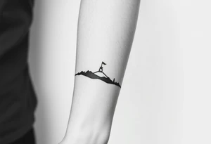 Silhouette armband tattoo idea