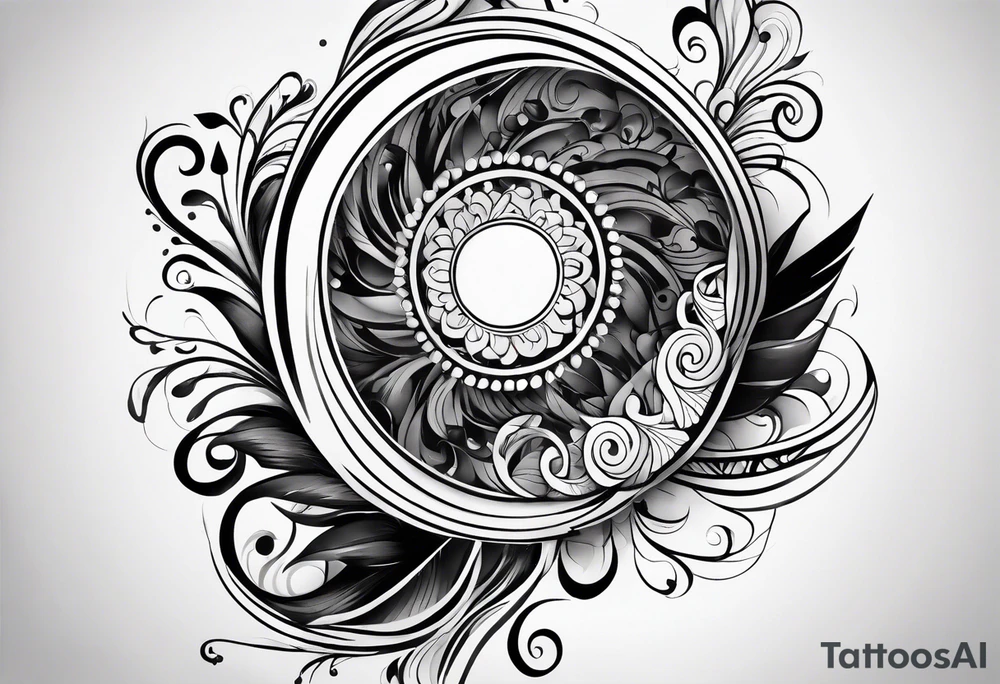Swirls of black ink covering fingers and forearm tattoo idea