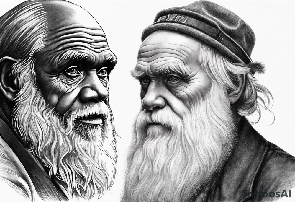 Darwin’s evolution tattoo idea