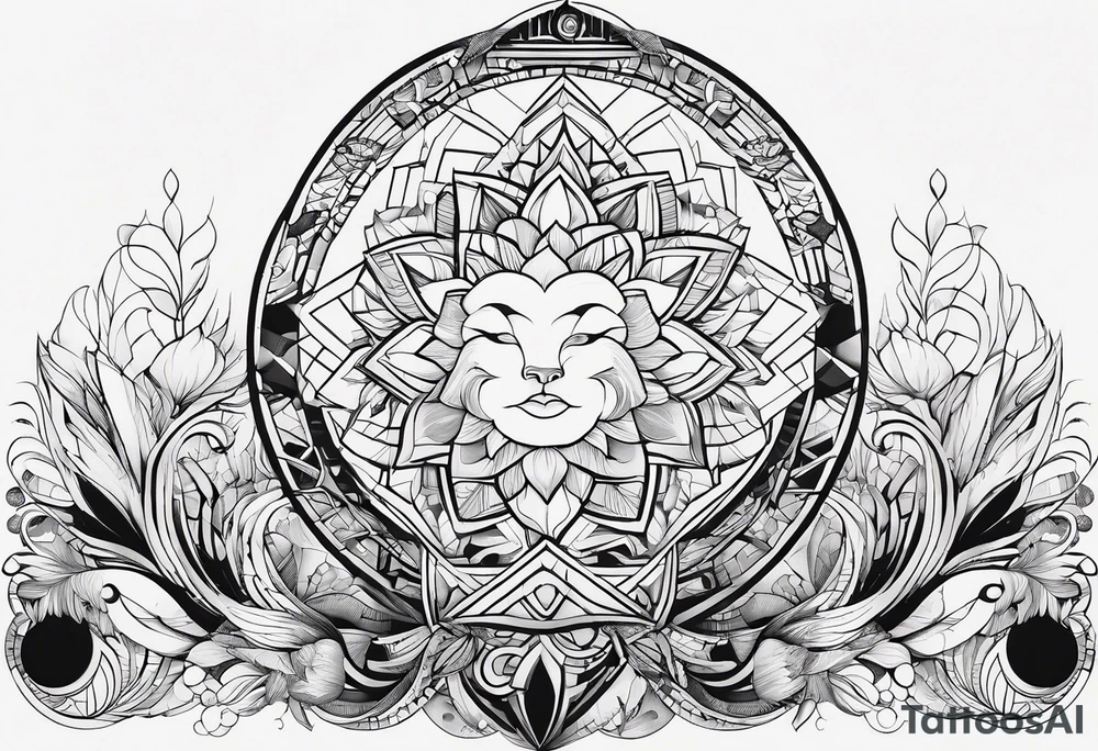 Geometric shapes that represent balance in life. No scales. tattoo idea